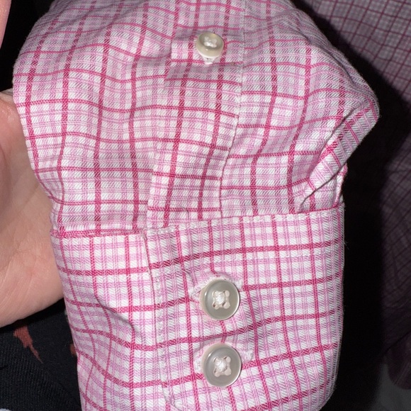 Egara Slim Fit Gingham Button Up Dress Shirt - Picture 3 of 10